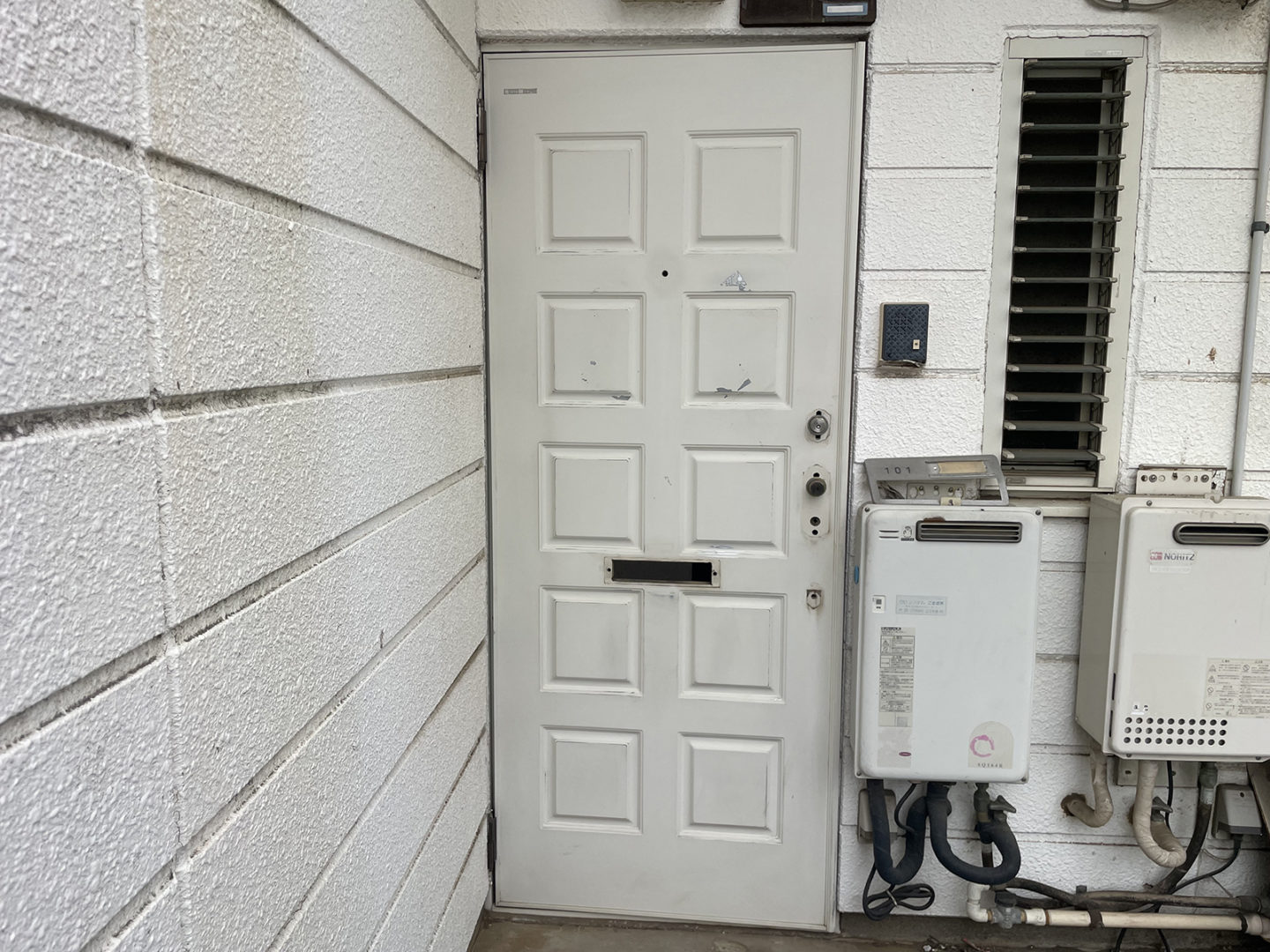 東京都練馬区_玄関扉塗装_施工前