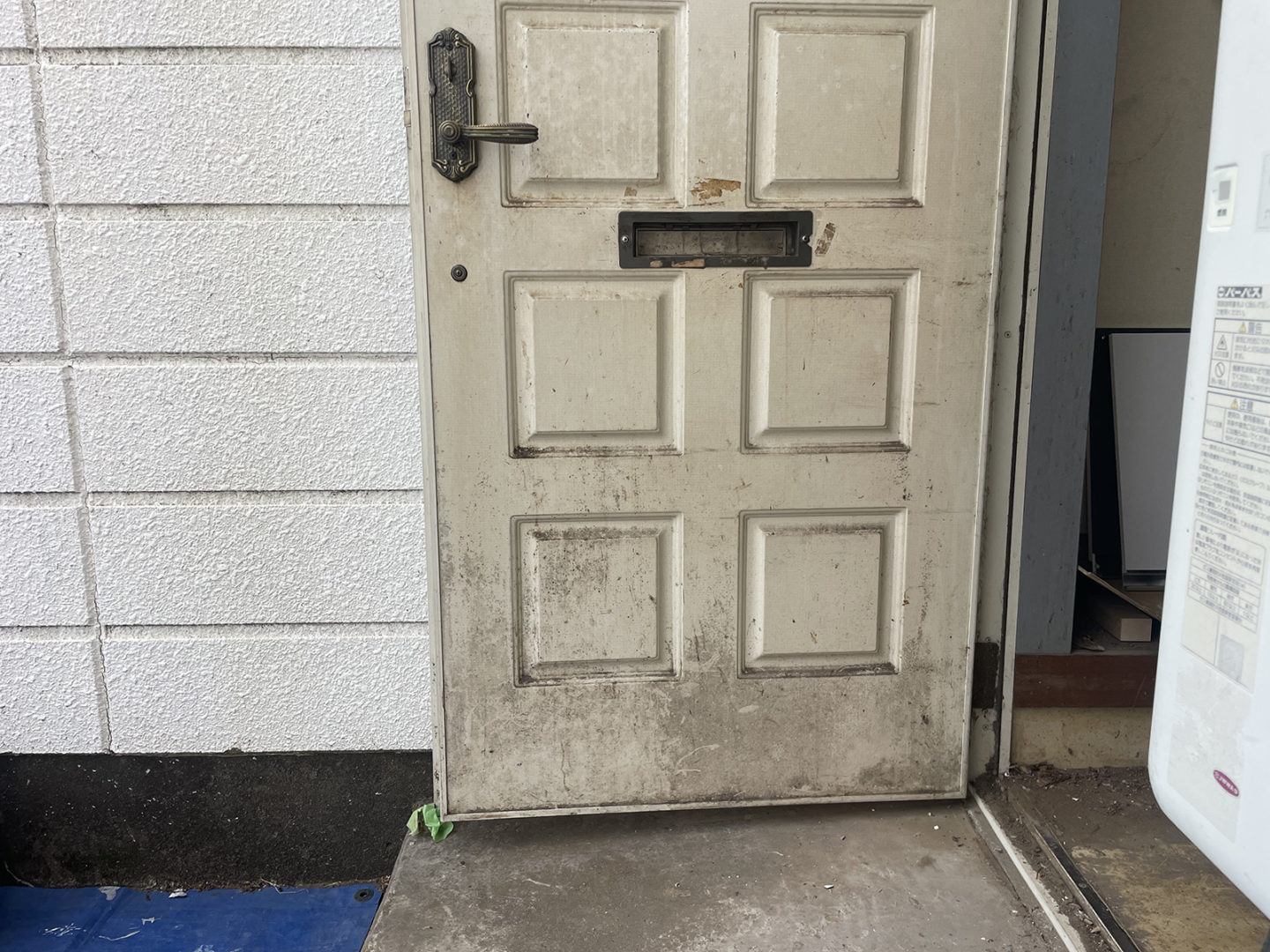 東京都練馬区_玄関扉塗装_施工前